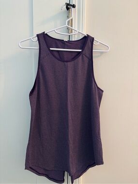 lululemon athletica Deep Purple Mesh Performance Tank